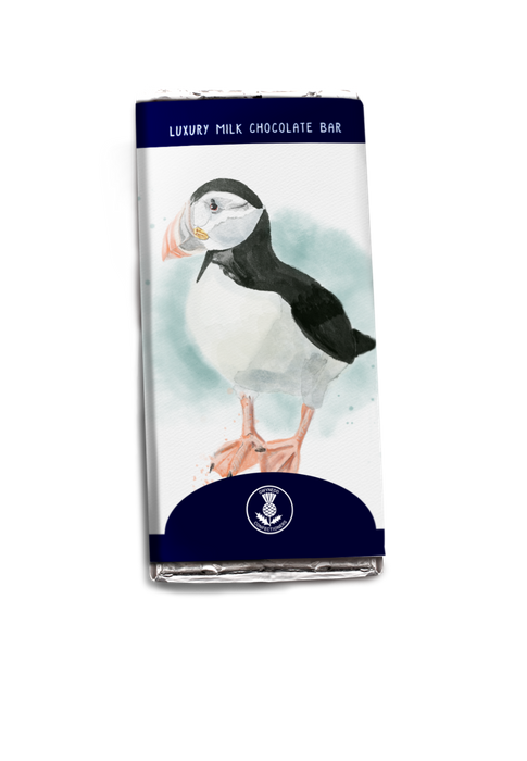 Highland Animal Watercolour Milk Chocolate Bars