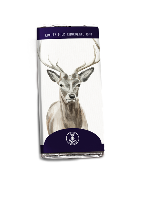 Highland Animal Watercolour Milk Chocolate Bars