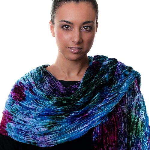 Hand Dyed Silk Velvet