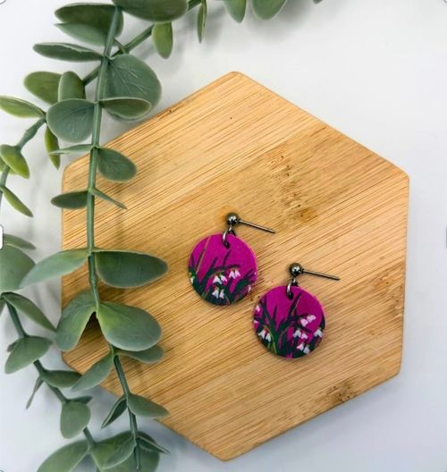 The Snowdrop Leather Dangles