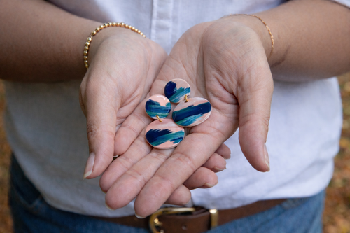 Abstract Hand painted - XL Double