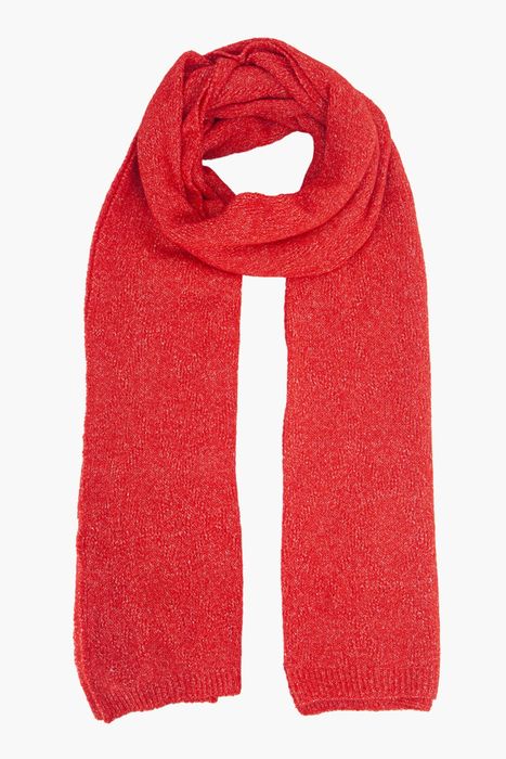 Hadley Red Wool Blend Heavyweight Scarf