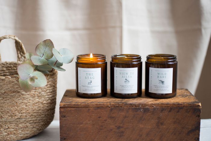 Hand Poured Amber Candles