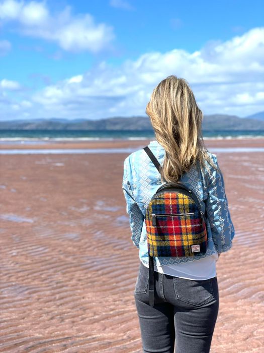 Harris tweed rucksack bag deals