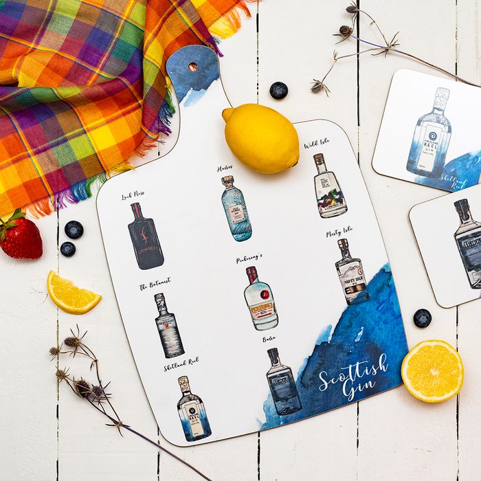 Gin Bottle Chopping Board