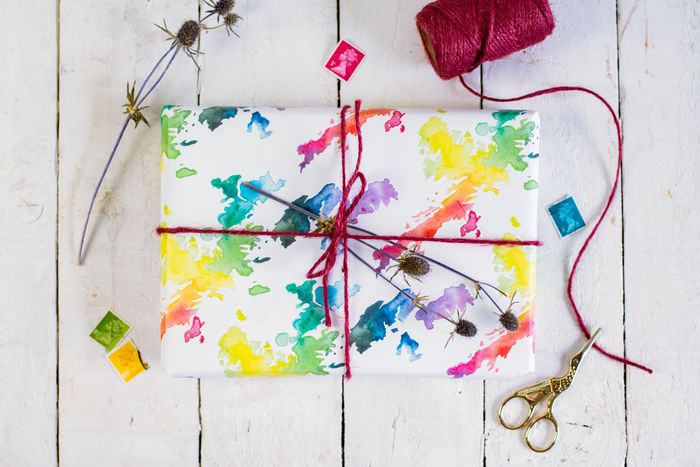 Watercolour Map Wrapping Paper