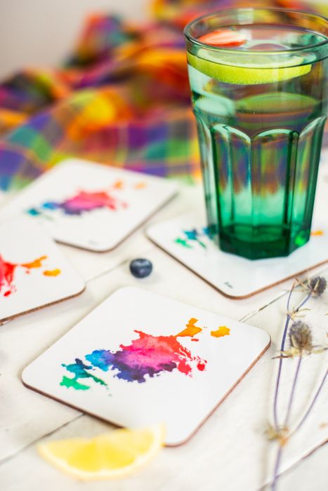 Watercolour Map Coasters