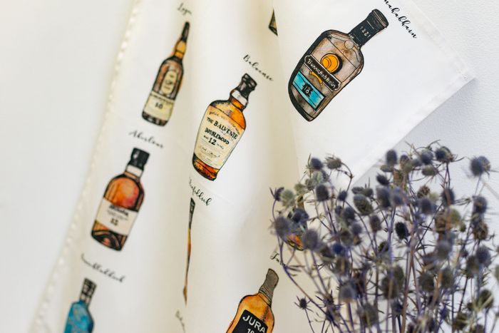 BESTSELLING Scottish Whisky Tea Towel