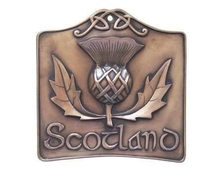 Scottish Thistle Bronze Wall Plaque