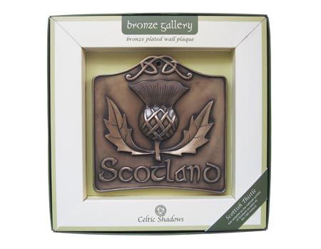 Scottish Thistle Bronze Wall Plaque