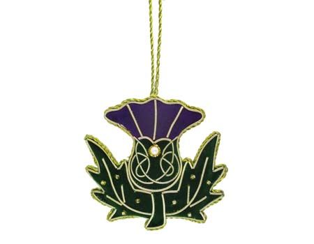 Thistle Needlework Hanging Ornament