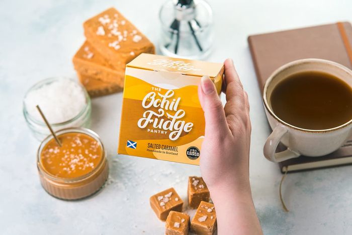 Salted Caramel Fudge Gift Cube