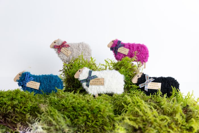 HANDCRAFTED EWES (keyrings, magnets, brooches, standing ewes)