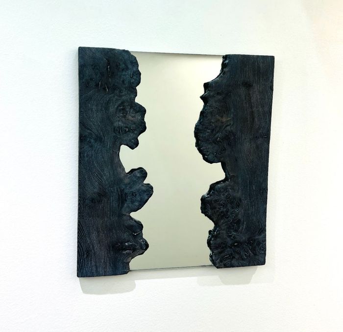 Charred River Mirror 40x45cm