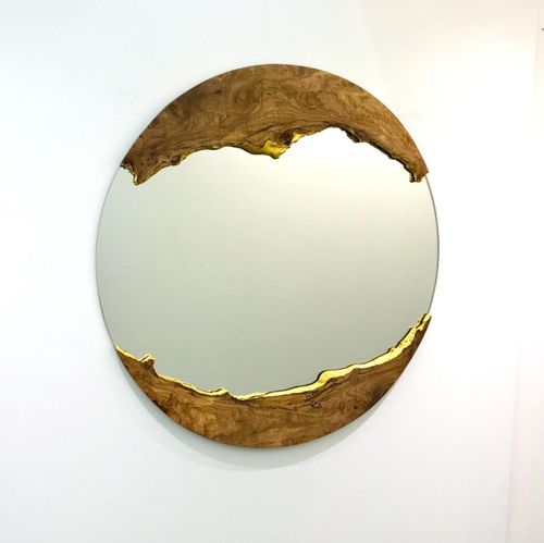 Gold Moon Mirror 75cm