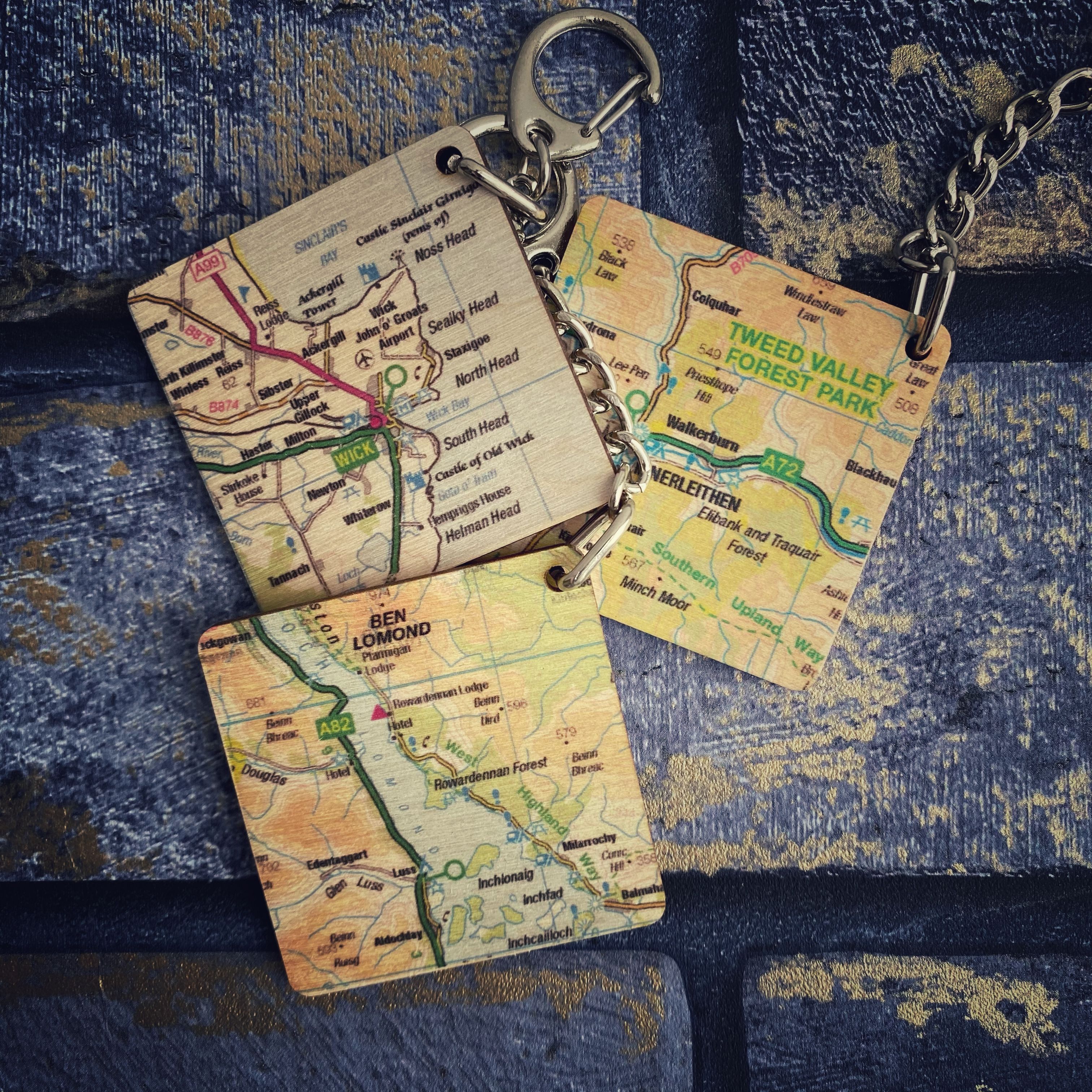 Wooden Map Keyrings - Retail Revealed