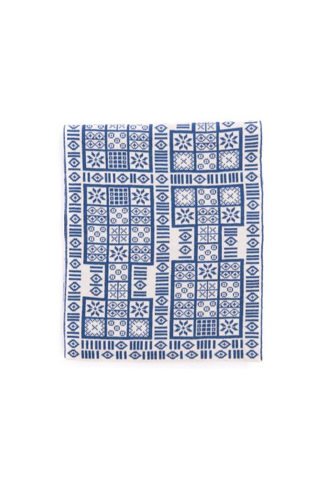 Royal Game of Ur 2-colour contemporary Fair Isle scarf