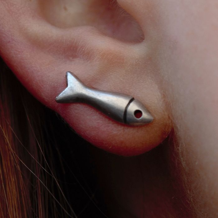 Dinky Fish Stud Earrings