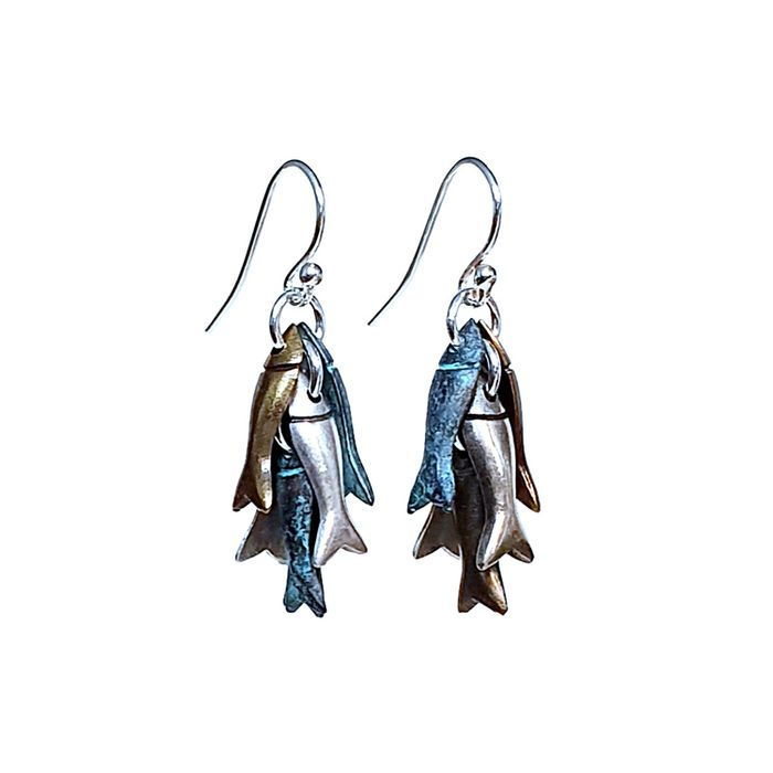 Hooked Fish Earrings