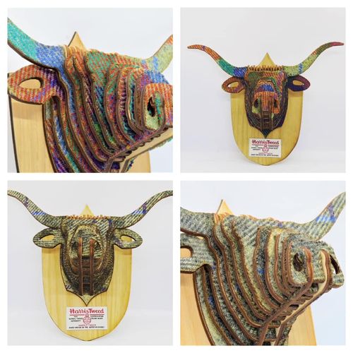 Harris Tweed Cow Head