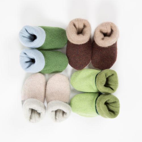 Cashmere Baby Booties