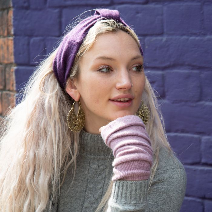 Muted brights cashmere Headbands