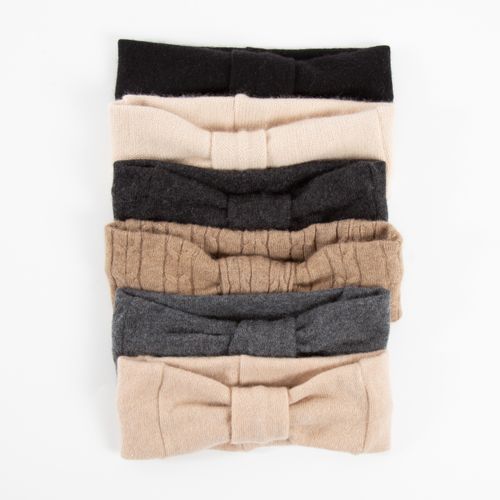 Neutral cashmere headbands