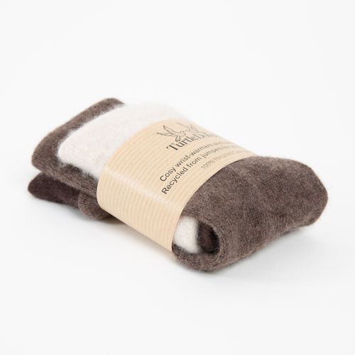 Neutrals cashmere wrist warmers