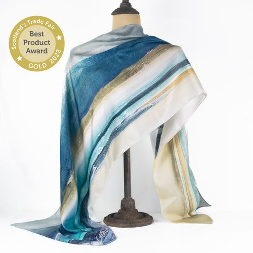 Gold STF BEST PRODUCT award winning 100% Silk Twill Scarves