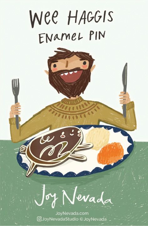 Wee Haggis Enamel Pin