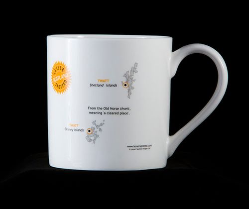 Twatt - Large Bone China Mug (rear)