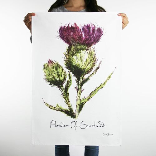Scottish Thistle Tea Towel