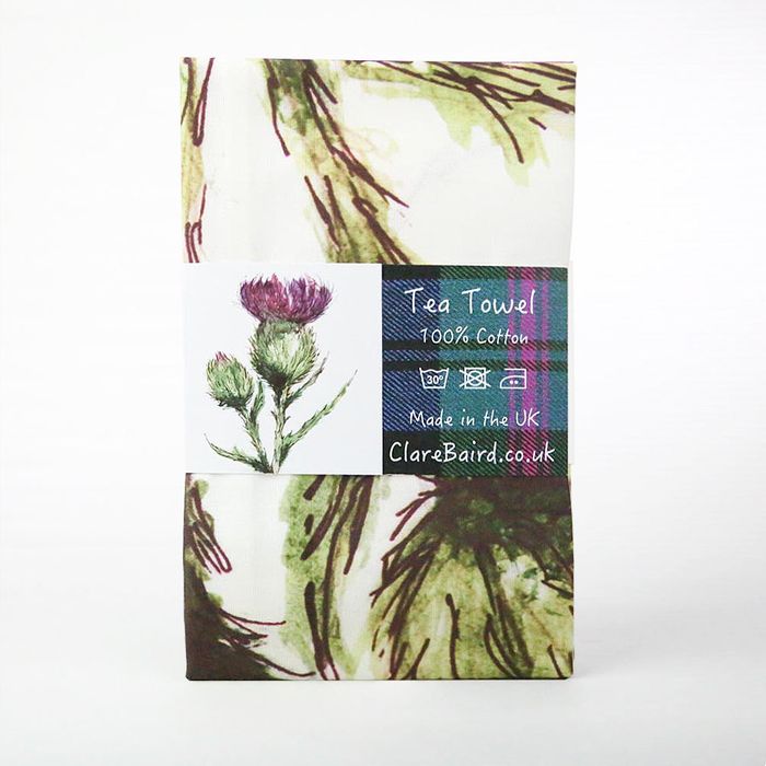Scottish Thistle Tea Towel
