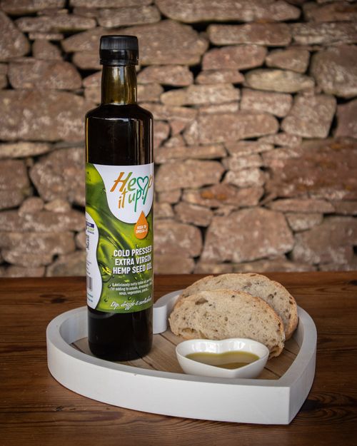 500 ml Cold Pressed Extra Virgin Hemp Seed Oil