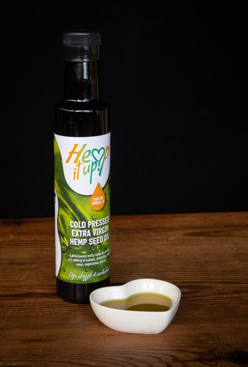 250 ml Cold Pressed Extra Virgin Hemp Seed Oil