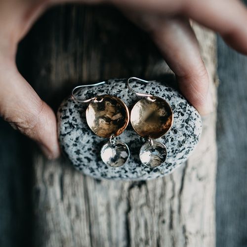 Double Disc Earrings