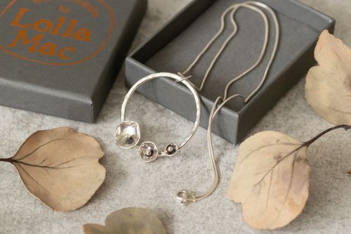 Floral Hoop Pendant
