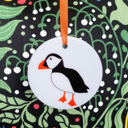 Puffin Ceramic Hanging Decoration