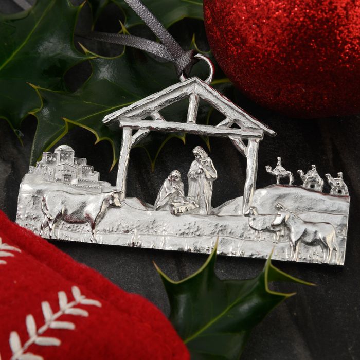 Handmade Pewter Christmas Decorations