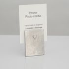 Handmade Pewter Photo Holders