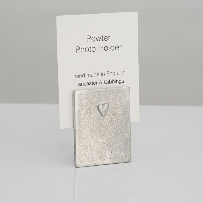 Handmade Pewter Photo Holders