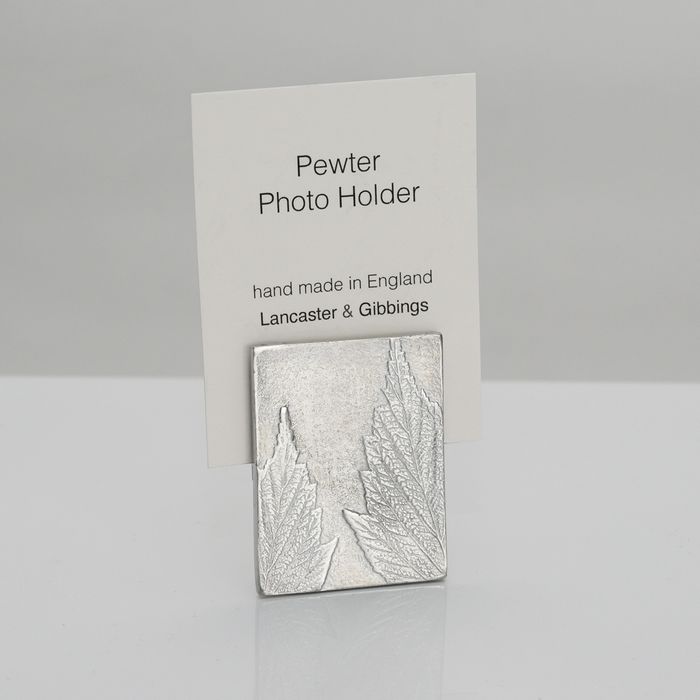 Handmade Pewter Photo Holders