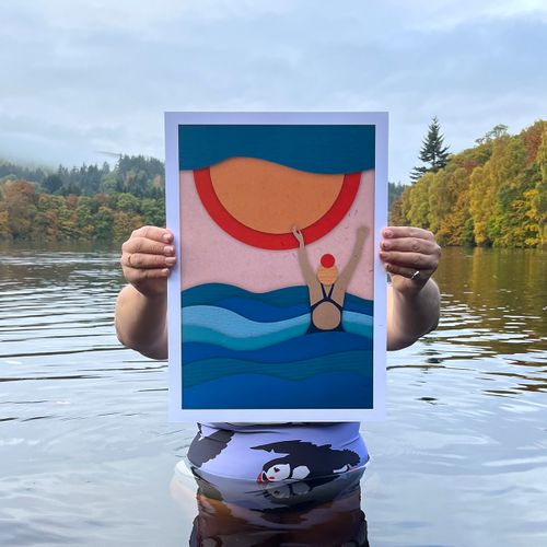 Wild Swimming Art Prints
