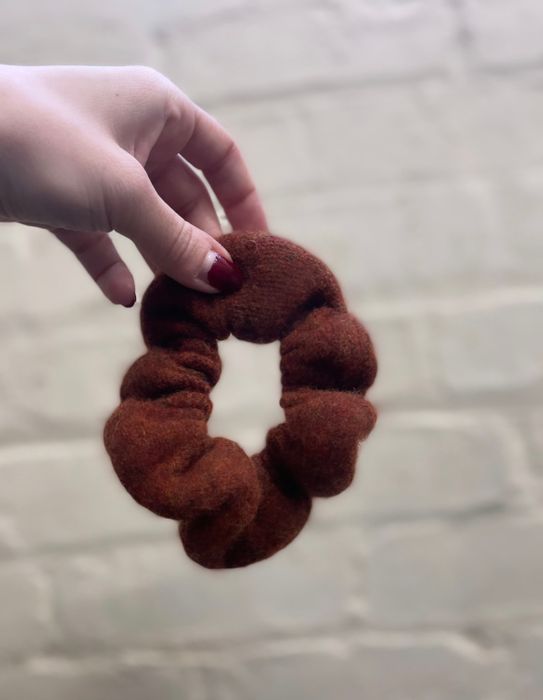 Knitted Wool Hair Scrunchies