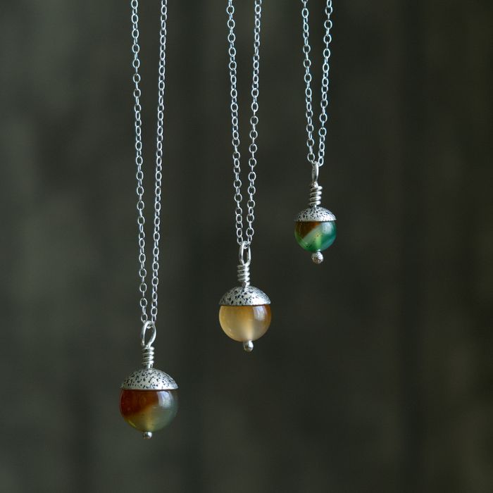Woodland Acorn Pendants