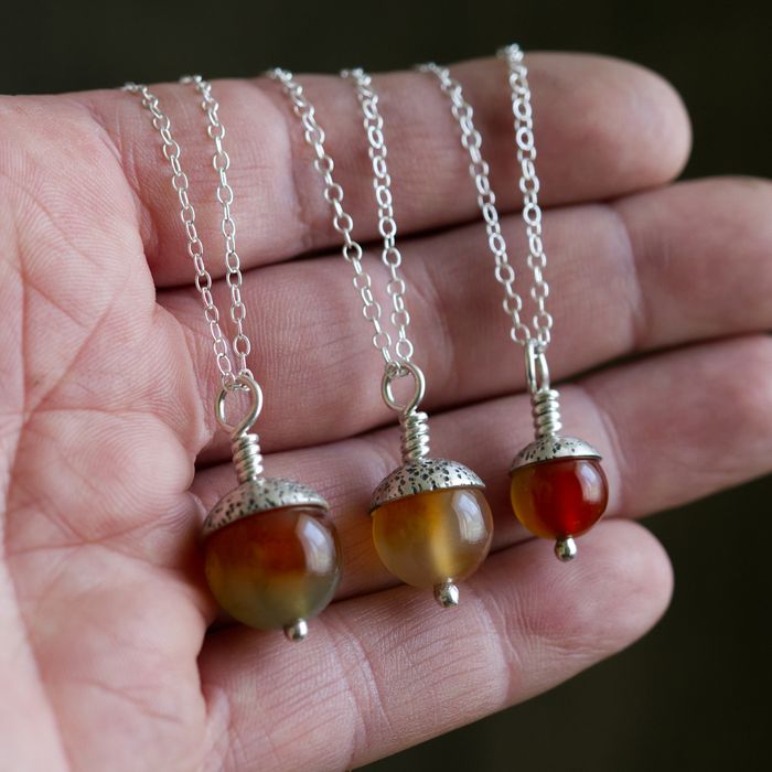 Woodland Acorn Pendants