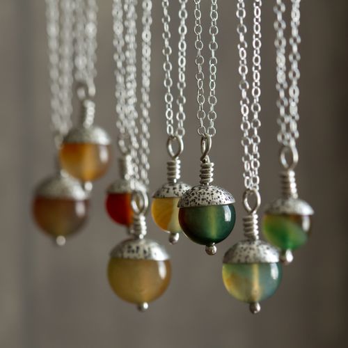 Woodland Acorn Pendants
