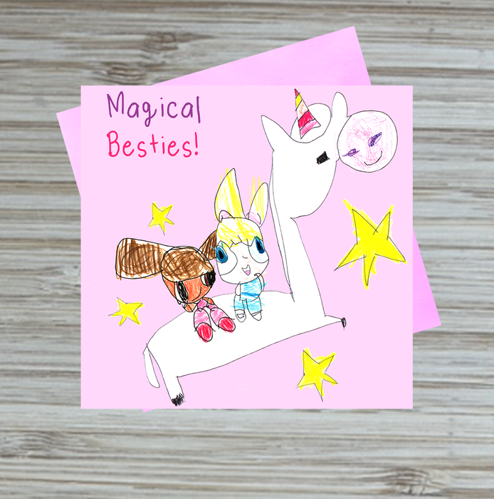 Magical Besties! Greeting Card