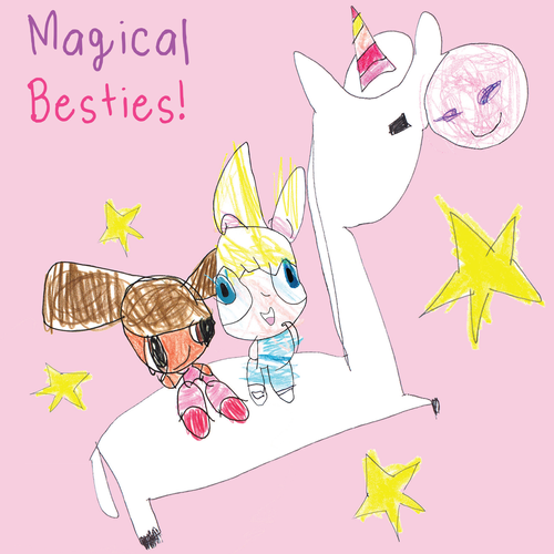 Magical Besties! Greeting Card
