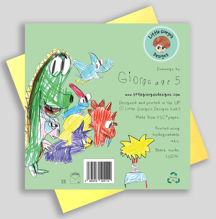 Stomp! Roar! Party Like a Dinosaur! Greeting Card